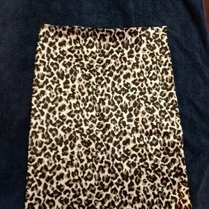 Blanco Cheetah Print Skirt Size Small